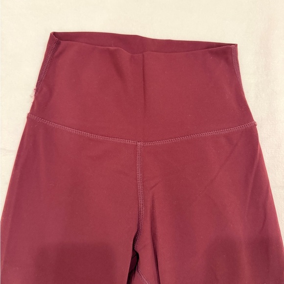 NVGTN Women's High-Waist Leggings in Burgundy - Picture 3 of 5